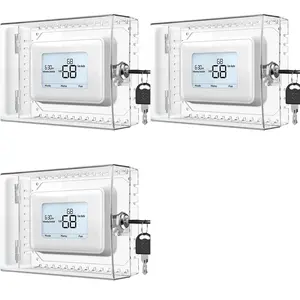 3X Large Thermostat Lock Box Cover with Key Clear Thermostat Cover Fits Thermostats 5H X 6inch W or Smaller