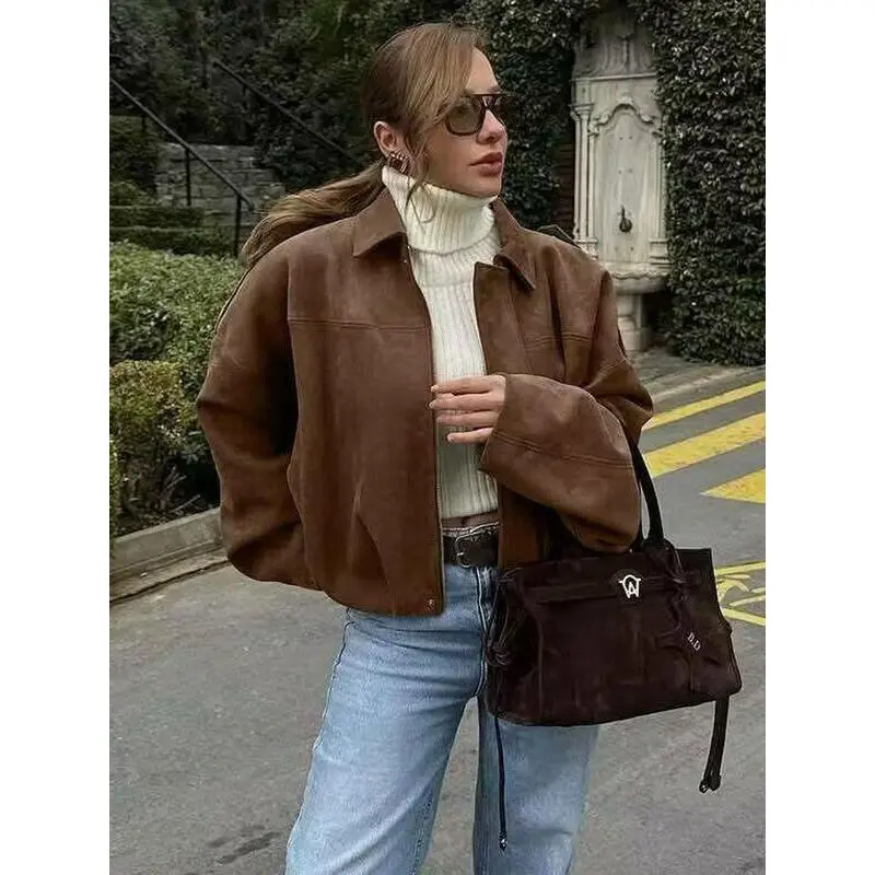 Aviator Jacket Woman,New In Coats And Jackets,Zip Up Jacket Women's Winter Jacket,Suede Jacket,Oversized Pilot Jacket Cropped Fit, 2025 Streetwear Pleats Short Jacket Woman Aviator Jacket Woman,New In Coats And Jackets,Zip Up Jacket Women's Winter Jacket,Suede Jacket,Oversized Pilot Jacket Cropped Fit, 2025 Streetwear Pleats Short Jacket Woman