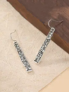 1 Pair of Retro Simplicity Handcrafted Art Flower-designed Long Earrings, Exquisitely Carved Earrings, Bohemian-style Ladies' Jewelry, Fashion Jewelry Accessories, Suitable for Wearing on All Occasions, A Perfect Holiday Gift