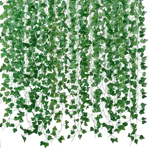 Cz Fake Vines for Room Decor (450 Pieces)  Artificial Ivy Leaves Hanging Greenery Garlands for Home Bedroom Wall Wedding Christmas Party Office Patio Indoor Outdoor Garden Decor