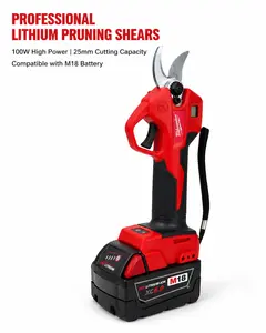 Milwaukee Brushless Cordless Pruning Shears - M12 Maneuverability with M18 XC6.0 Battery Compatibility - 1" Cut Capacity with 65mm Precision Blades Lightweight 1.6 lbs Design Professional Landscaping Kit tool