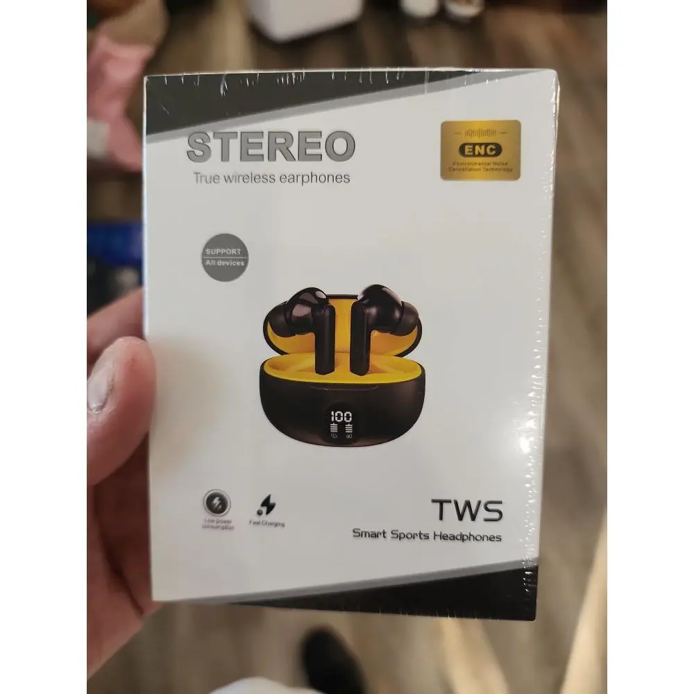 Stereo TWS Smart Sports Headphones True Wireless Earphones with ENC Technology and 100mAh Battery Capacity