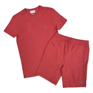 Men’s Pima Tee Coral Short Set