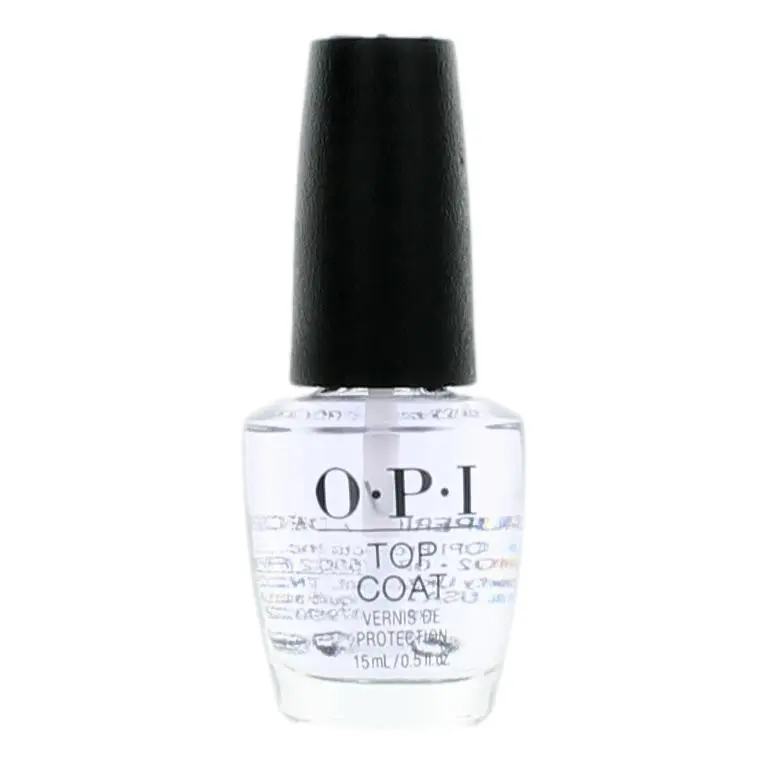 OPI Nail Lacquer Top Coat - 0.5 oz Nail Care Cosmetic, High-Pigment Formula, Flawless Application Brush, 7-Day Wear Time, Seven Days Wear Time