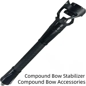 Archery Bow Stabilizer for Compound Bow | Carbon Balance Bar with Weights, Vibration & Sound Absorber for Hunting Shooting