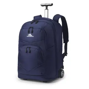 High Sierra Freewheel Pro Waterproof Wheeled Backpack, Rolling Laptop Bag with Ample Storage for Business + Travel, Fits most 15” Laptops, 40L, Navy