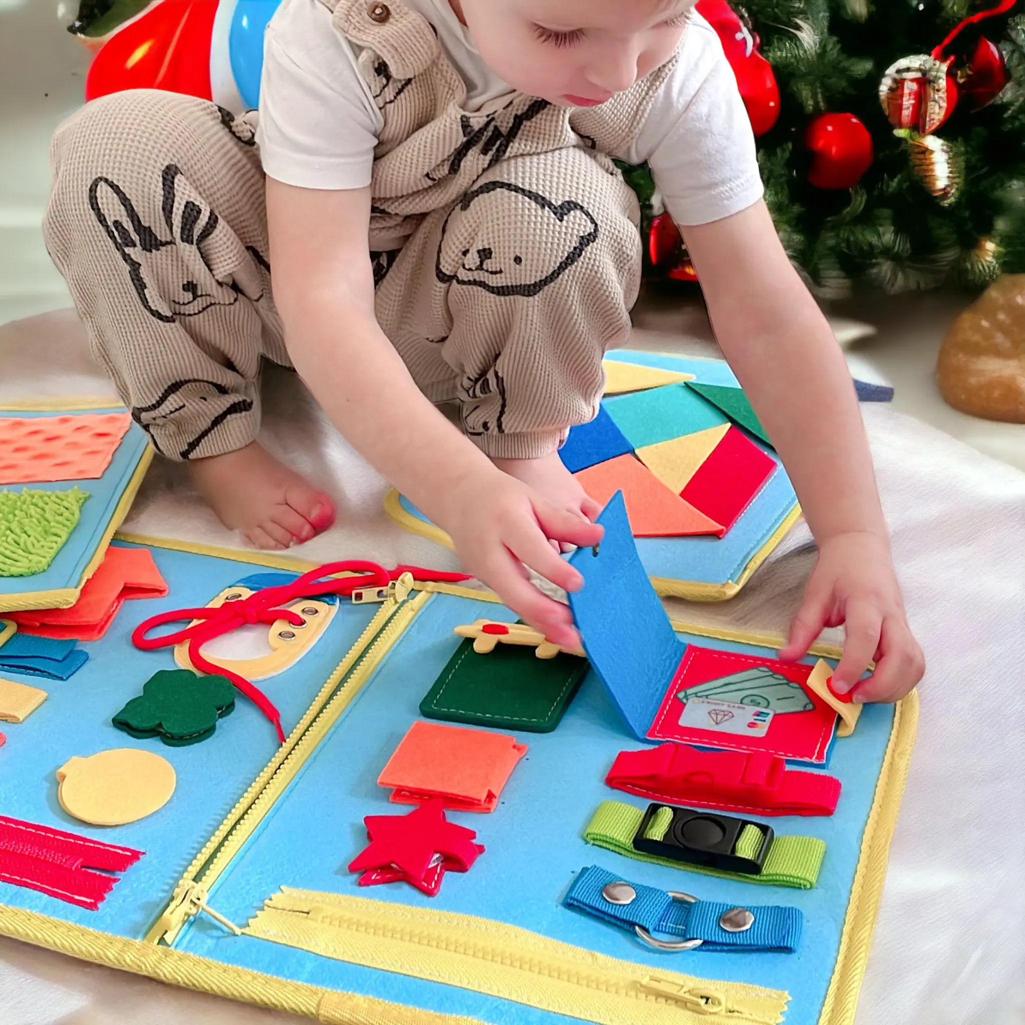 CHABAEBAE Montessori Busy Book, Quiet Book, Busy Board Soft Cover
