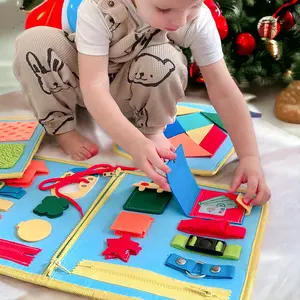 CHABAEBAE Montessori Busy Book, Quiet Book, Busy Board Soft Cover