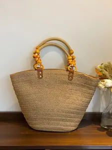 Women's Fashionable Straw Tote Bag, Casual Large Capacity Shoulder Bag for Beach Vacation, Trendy All-match Bag for Commute, Work, Travel, Bohemian Straw Bag, Straw Boho Bag