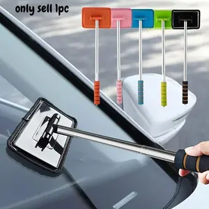 1PC Multi purpose telescopic glass wiping car glass wiping fish tank telescopic glass wiping bathroom cleaning glass wiping fog cloth