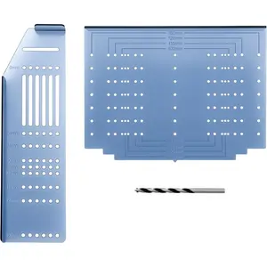 Swiilpo Kitchen Cabinet Pulls Installation Jig Drill Mounting Template for Cabinet Knobs, Handles Drill Template Guide for Drawer Pulls, Hardware Installation Template Kit Include Drill Bit,By Traiisutor