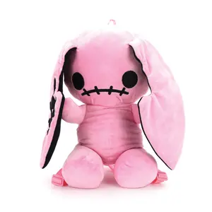 Curious Cottage Goods Grumpy Bunny Backpack None Cute Female Asymmetric