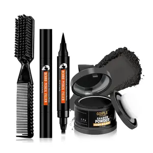 Beard Pencil Filler for Man Dual Ended Micro-Fork Tip Beard Filler - Beard Pen & Brush Long Lasting