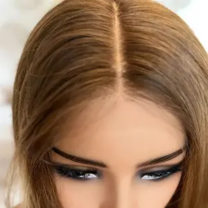 WDBY Beauty Ombre Dark Caramel Brown HD Lace Front Wig – 18” Pre-Plucked Synthetic Wig