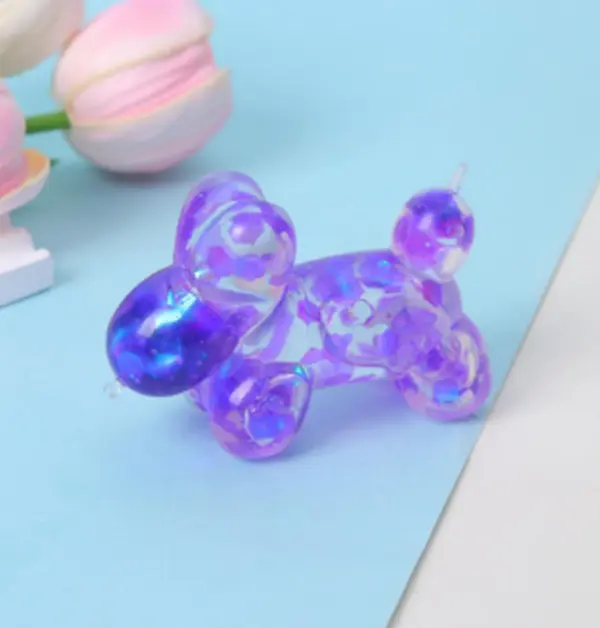 squishy Balloon Puppy-Purple