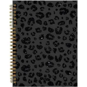 1pc Spiral Journal Notebook, Lined Journals for Women, Cute College Ruled Writing Notebook, Travel Diary Notebook for Gifts Office Work School(Wildlife Fur Skin Leopard) 5.5x8.3in Spiral Bound Notepad