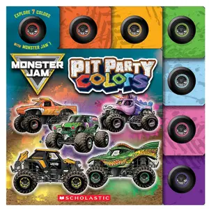 Monster Jam Pit Party Colors – Interactive Board Book with Tabs for Kids (Board Book)