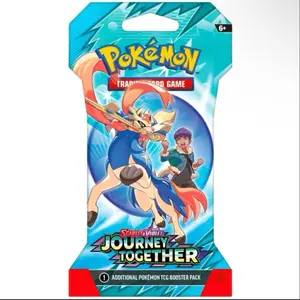 Pokemon TCG: Scarlet & Violet Journey Together - Booster Pack with 10 Cards & 1 Basic Energy for Trainers' Pokémon Team-Up
