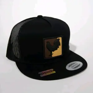 3D PVC Patch Flat-Bill 5 Panel Classic Trucker Snapback Hat 53