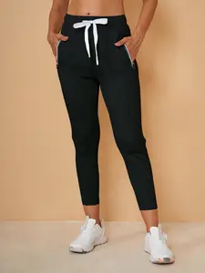 Acegolfs Women's Golf Joggers Black Bottoms Ladies Golf Attire Clothes Outfits Wear Apparel 14320502