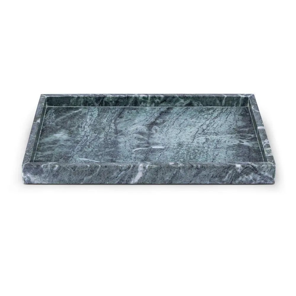Barletta Green Rectangular Marble Tray