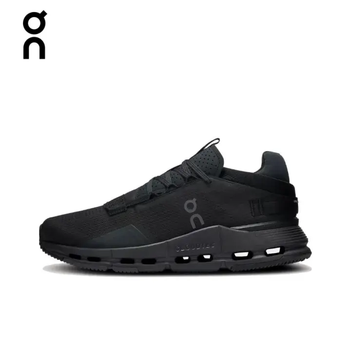 On Cloudnova All Black Unisex Running Sneakers On Cloudnova All Black Unisex Running Sneakers