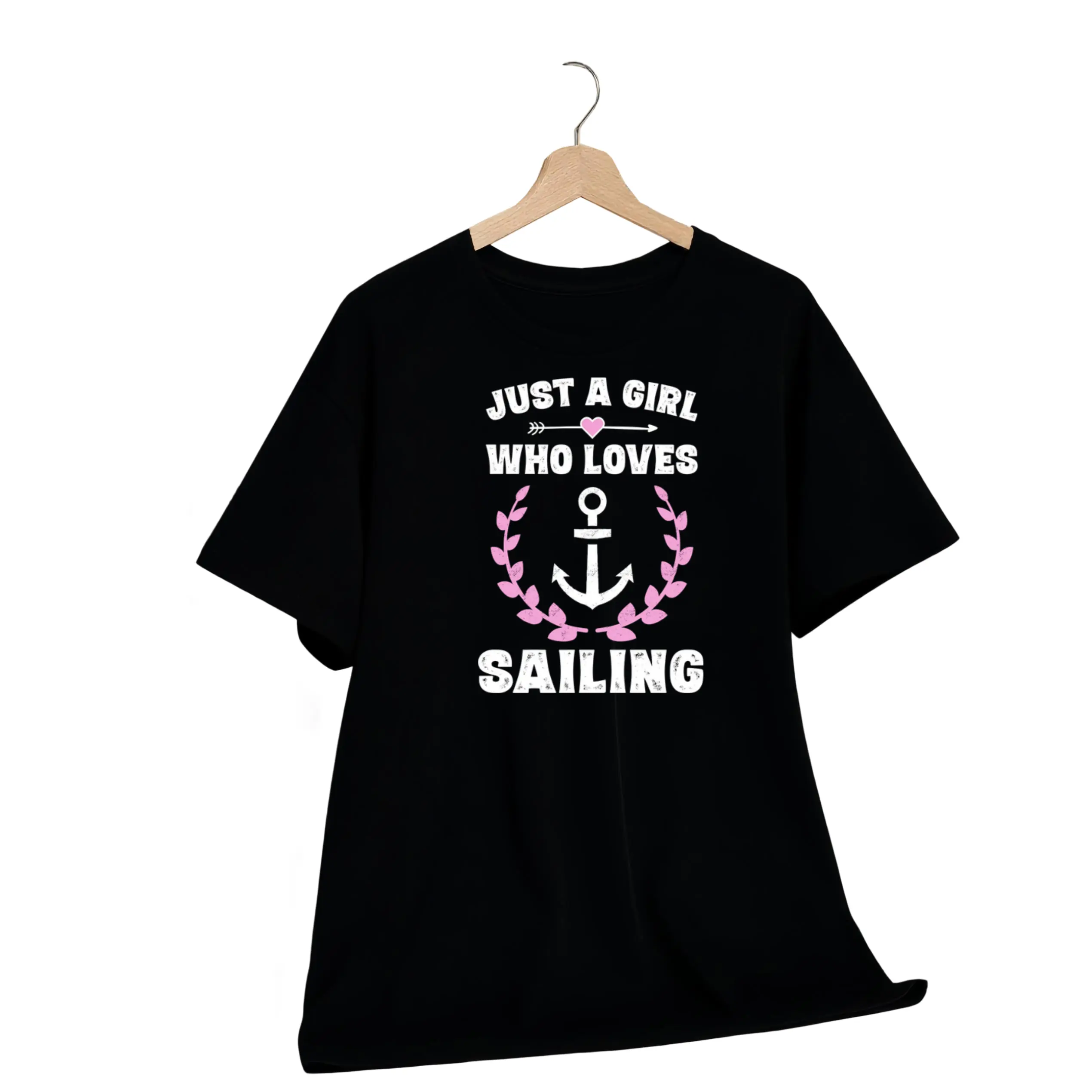 Just A Women Who Loves Sailing Tshirt Sail Sailor Gifts Womens T-Shirt