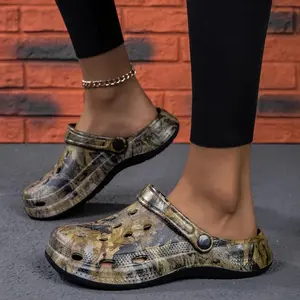 2024 Trendy Men's Camo Clogs - Fashionable, Breathable & Comfortable Slip-On Shoes For All Seasons