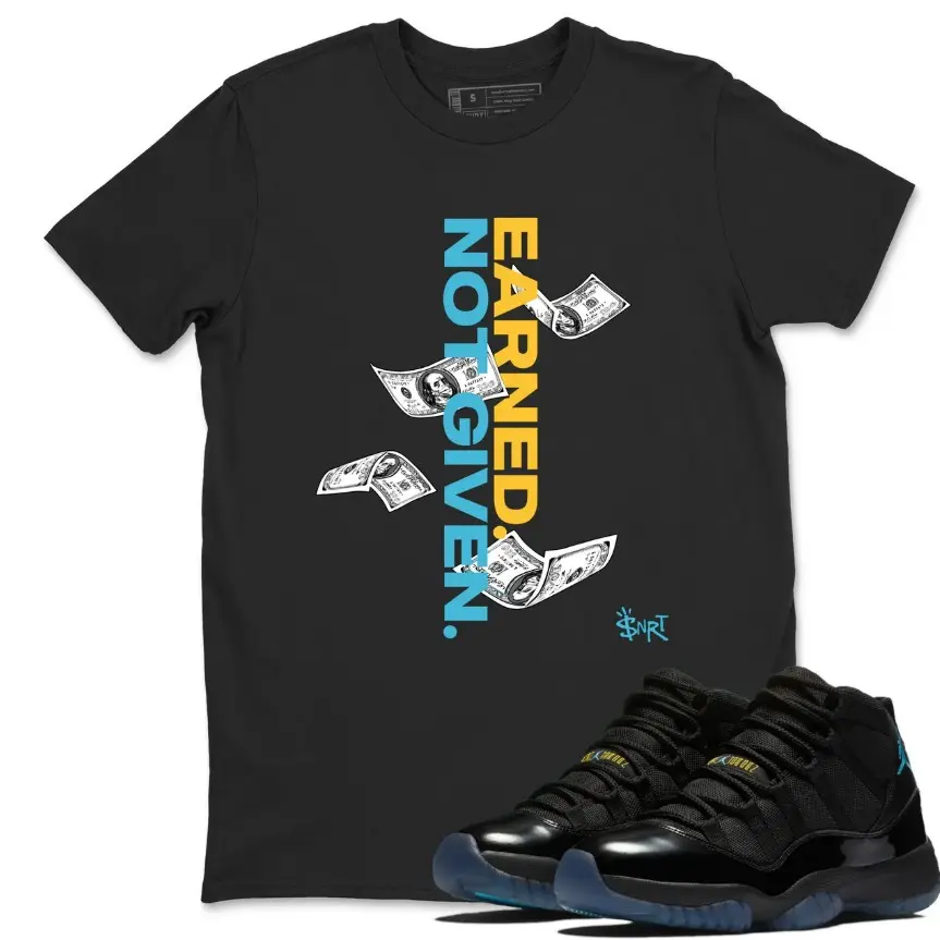 11 Gamma Blue Matching Shirt, Gamma 11s Outfit Tee, Classic Fit, 100% Cotton, Printed Graphic T-Shirt, Casual Everyday Wear