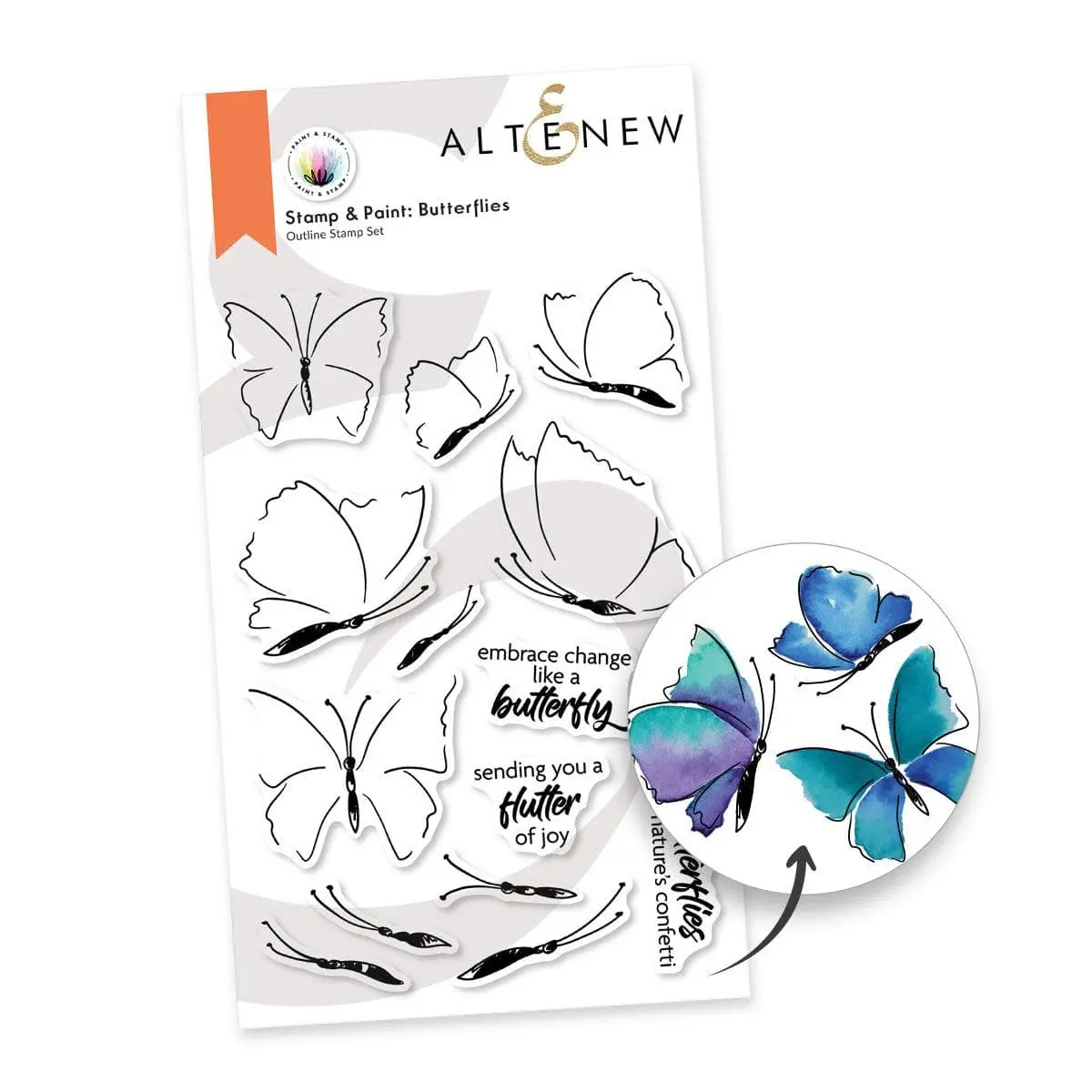 Stamp & Paint Butterflies Stamp Set