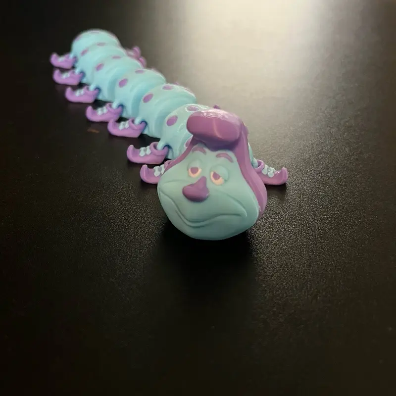 3d printed articulated caterpillar