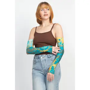 Tie Dye Print Arm Sleeves