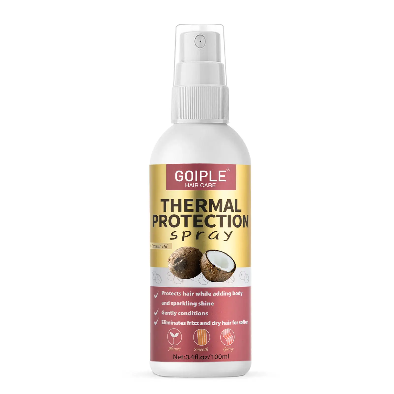 Heat Protectant Hair Spray, Heat Protectant Treatment, Prevents Damage Up to 450°f, Anti-Breakage & Frizz Control, Daily Care Essential for Healthy Hair, Haircare Spray, Haircare Liquid