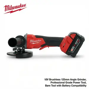 Milwaukee 18V 125mm Brushless Angle Grinder rapid charger