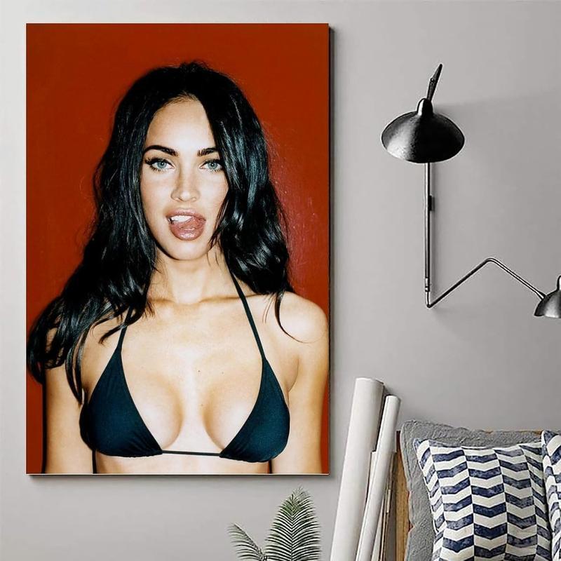 Tapestry  Megan Fox 3x5Ft Flag Tapestries Wall HangingCollege Dorm Wall Decor Room Flags Wall Art Poster Home Decor forBedroom Living Room Banne