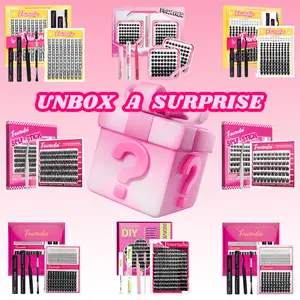 【UNKNOW BOX】Mystery Lash Kit – 4 Surprise Styles Cluster Lashes | Random Delivery, No Style Selection | Beginner-Friendly DIY Gift Set for Home Use – A Fun Lash Experience Full of Surprise dealsforyoudays