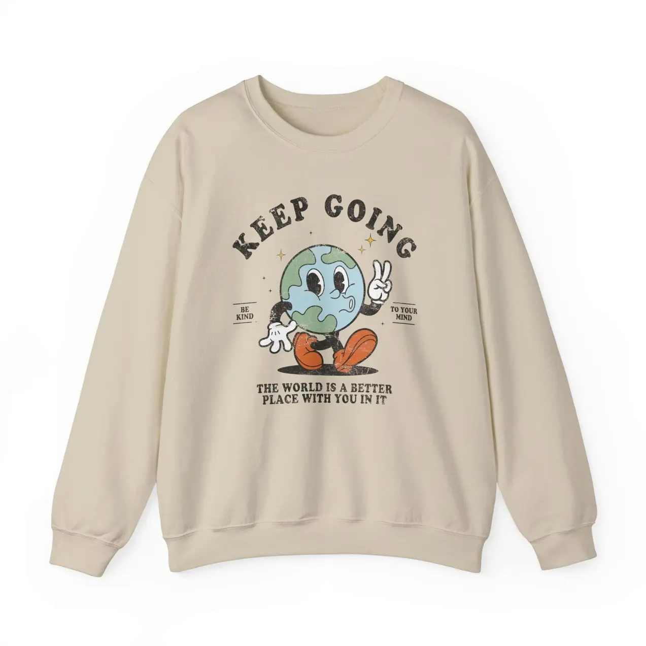 Keep Going Sweatshirt Mental Health Sweatshirt Suicide Awareness Depression Sweatshirt Therapy Crewneck Be Kind To Your Mind Crewneck