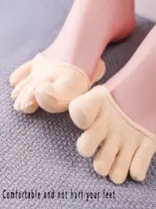 Women's High Heel Toe Pads, Anti-Smooth Foot Pain Relief, Ultra-Soft Ball of Foot Cushion, Non-Tiring Half-Pad, Plain Color, Faux Fur Trim