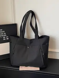 Women's Large Capacity Commuter Tote Bag, Multi-Pocket Shoulder Bag, Casual Travel Shopping Bag, Work Tote Bag, Stylish and Practical Design