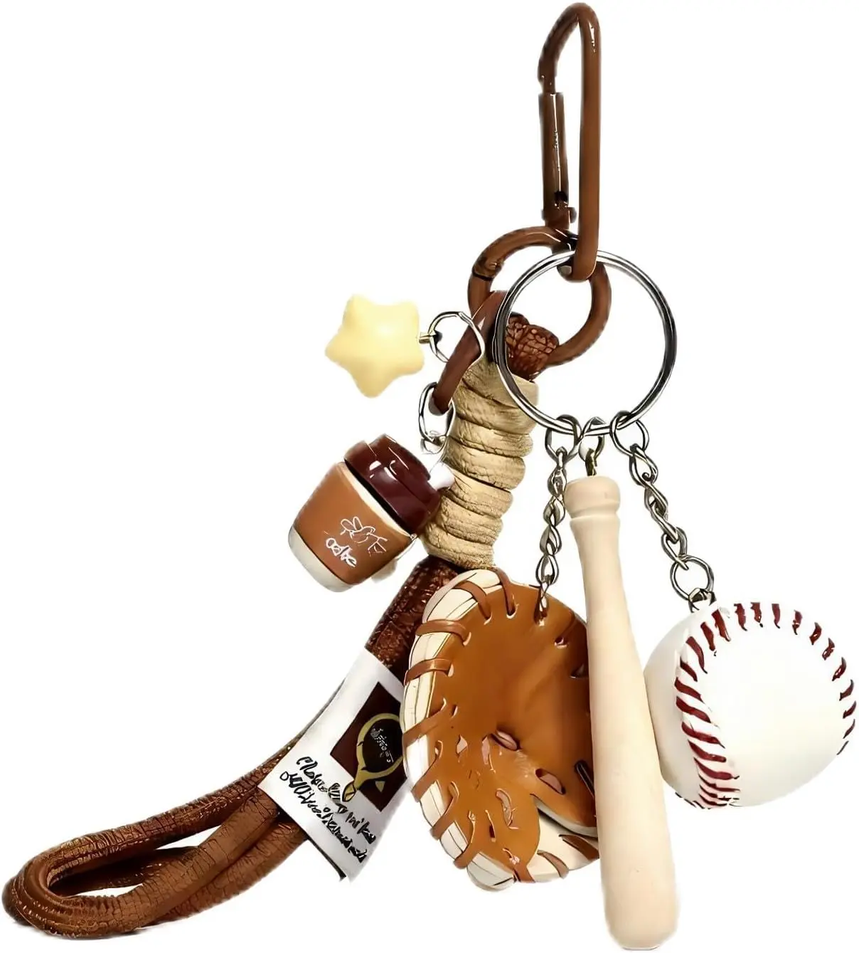 Sporty Rope Bag Charm Keyring Set for Sports Lovers, Lightweight Decorative Accessory for Tote Bags & Luggage, Backpack Accessories, Thoughtful Gift, Personal Use, Clasp, Easy-To-Use, Rope Charm, Backpack Decor Ideas, Portable Keychain Charms & Twillies