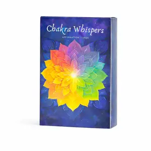 Chakra Whispers Affirmation Cards, Chakra Healing Deck, Spiritual Meditation, Positive Energy, Mindfulness, Self-Love, Oracle Style Gift