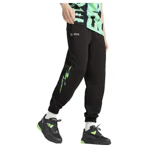 PUMA Mens Mapf1 Neon Energy Drawstring Sweatpants Casual Drawstring - Black