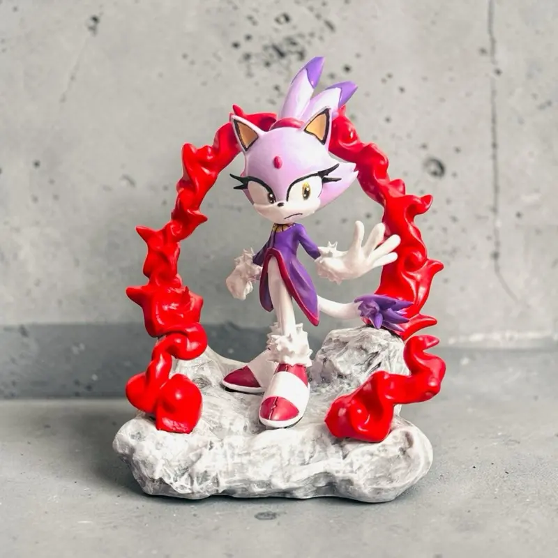 Hedgehog inspired Cat Figure