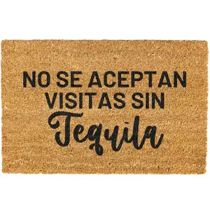 No se aceptan visitas sin Tequila doormat, Welcome Mat, Funny, Spanish door mat