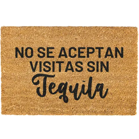 No se aceptan visitas sin Tequila doormat, Welcome Mat, Funny, Spanish door mat