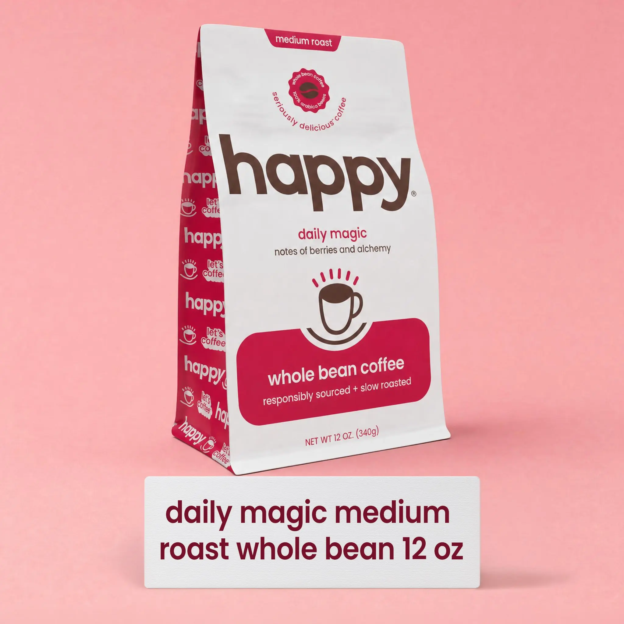 Daily Magic Medium Roast Whole Bean Coffee 12 oz - With Notes of Berries and Alchemy