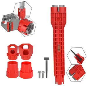 14-in-1 Multi-functional Wrench for Toilet, Sink, Bathroom, Kitchen Plumbing Installation and Repairs faucet wrench pipe