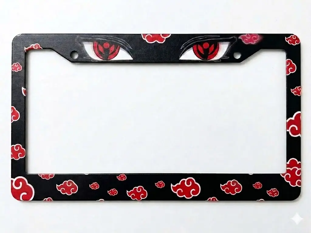 Anime Logo License Plate Frame with Accessories