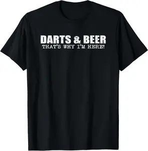 100% Cotton Dart Player Team League Funny Darts Beer T-Shirt