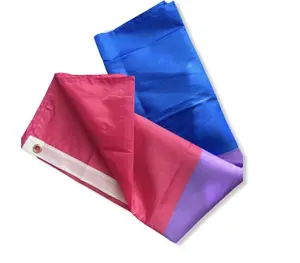 Bisexual Pride Parade Flag - UV Resistant Multicolor Flag for Indoor/Outdoor Use - Lightweight Polyester Material with Two Metal Grommets - 5 x 3 ft